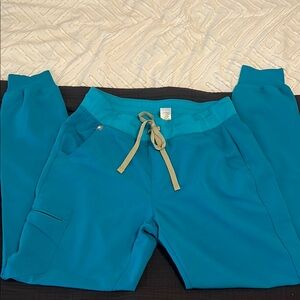 Women’s turquoise tall jogger scrub pants